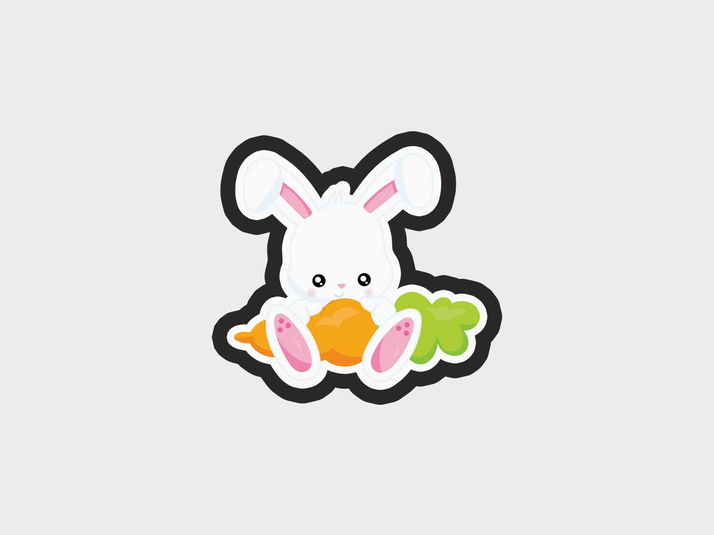 Bunny Holding Carrot Bunny House Surprise Cookie Cutter STL Files Cookie Cutter Files
