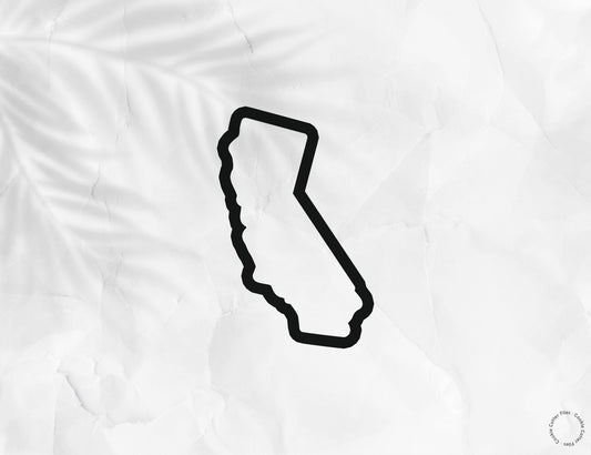 California State Basic Cookie Cutter STL Files Cookie Cutter Files