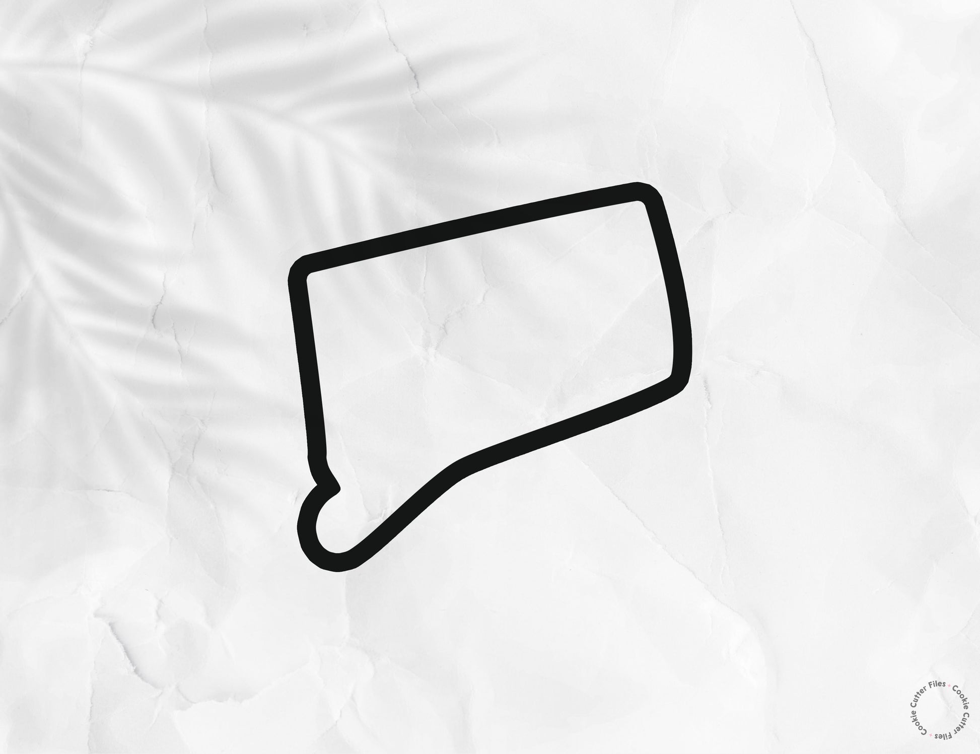 Connecticut State Basic Cookie Cutter STL Files Cookie Cutter Files