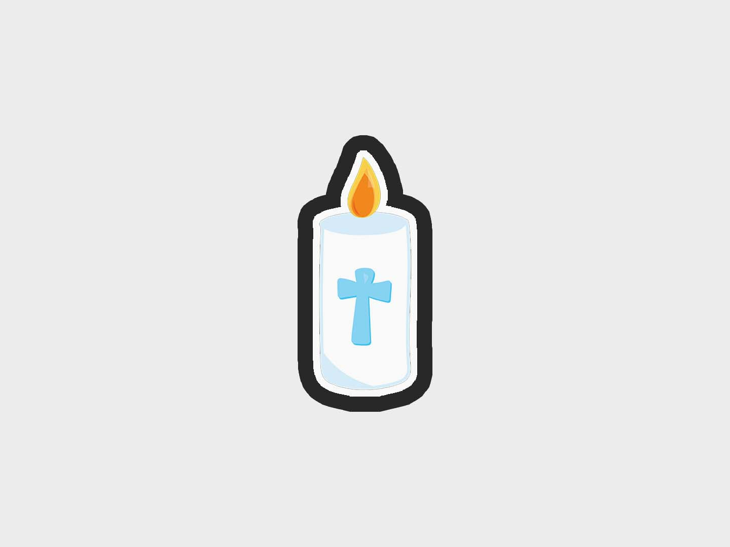 Candle First Communion Cookie Cutter STL Files Cookie Cutter Files