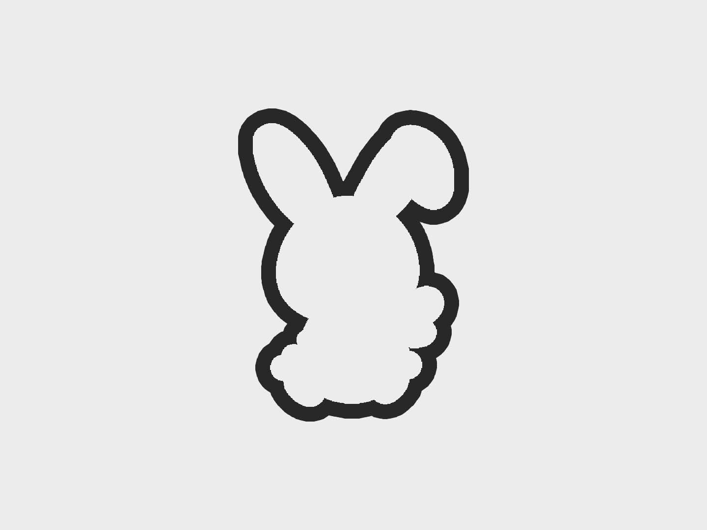 Carrot Hold Baby Easter Bunny Cookie Cutter STL Files Cookie Cutter Files