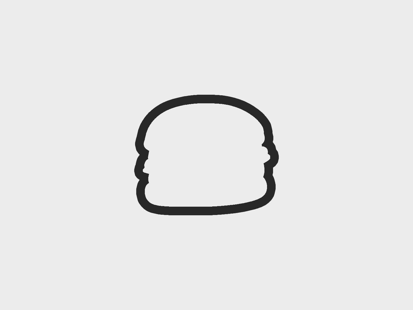 Cheese Burger Super Bowl Party Cookie Cutter STL Files Cookie Cutter Files