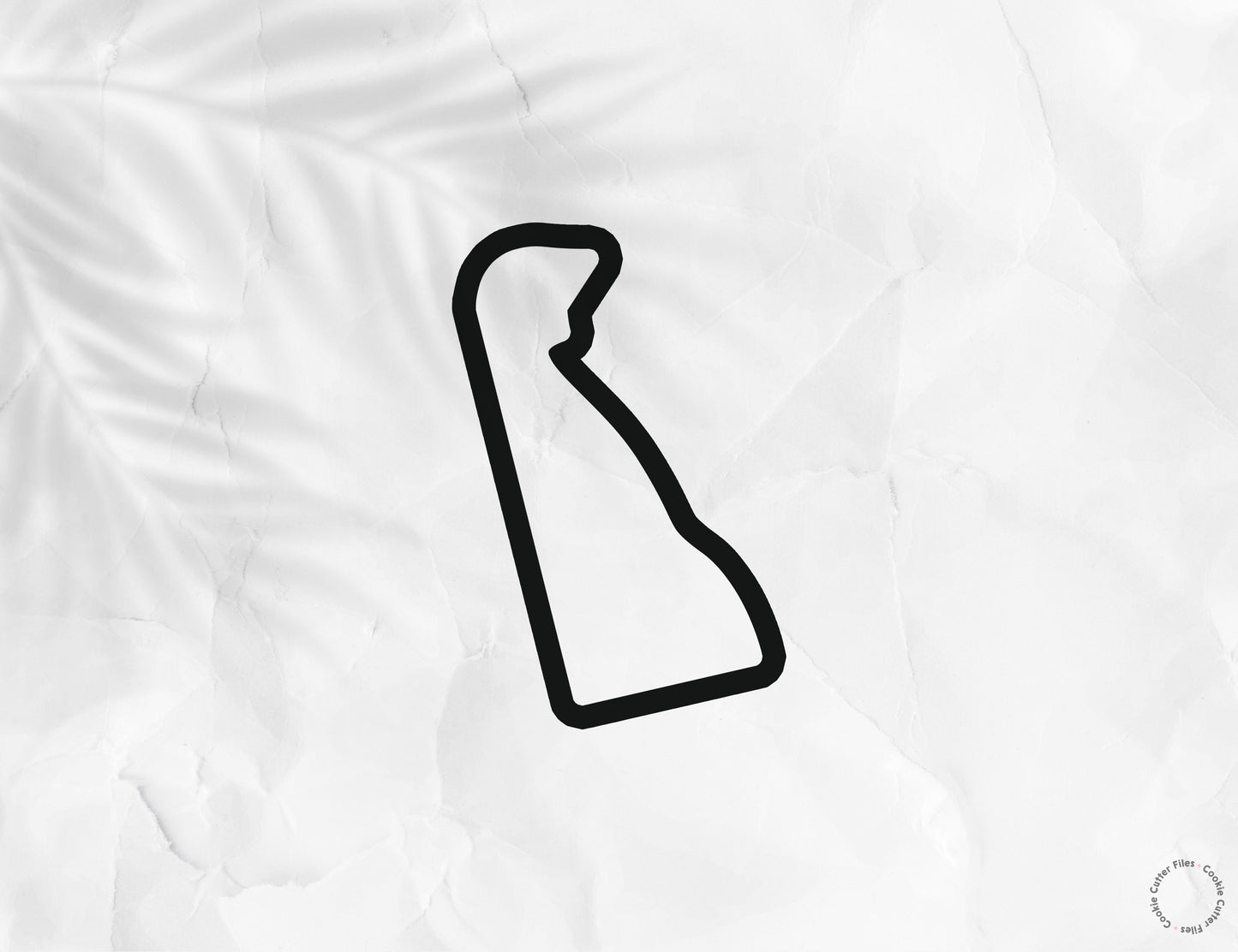 Delaware State Basic Cookie Cutter STL Files Cookie Cutter Files