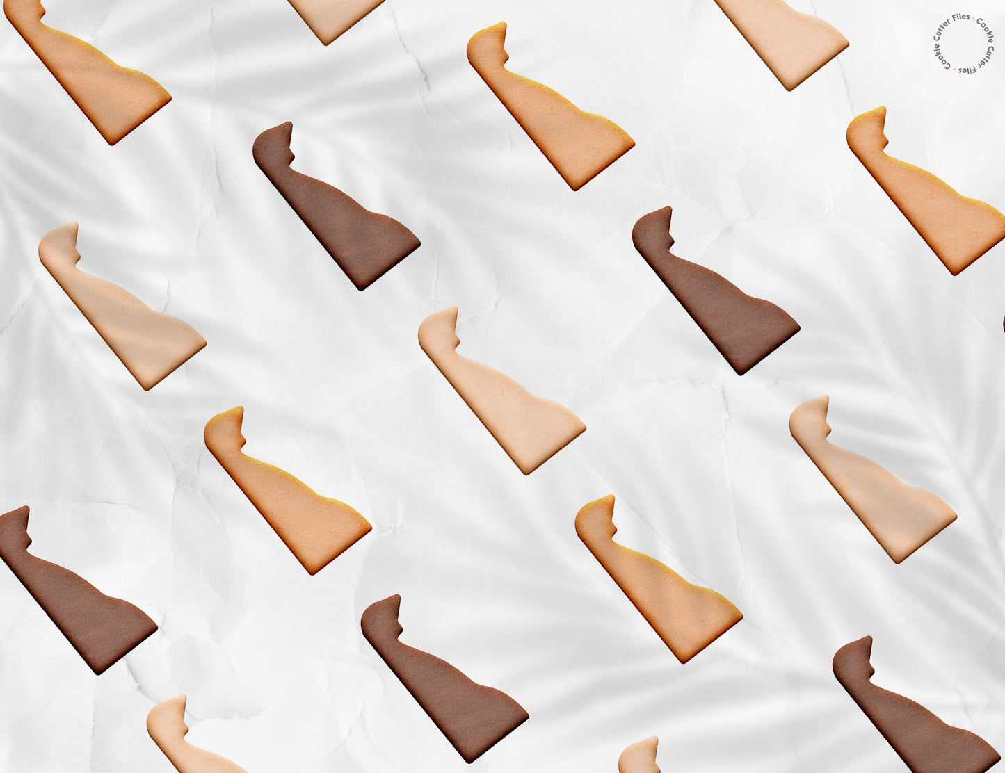 Delaware State Basic Cookie Cutter STL Files Cookie Cutter Files