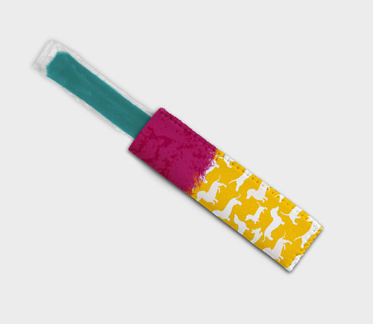 Dachshund Solid Pink Yellow Ice Pop Digital Sublimation Design Sweet Sublimation Designs