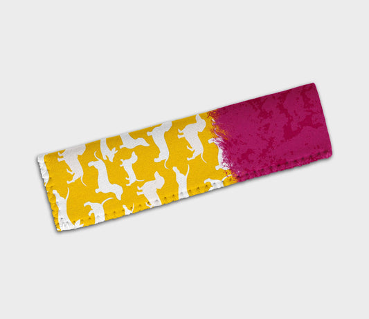 Dachshund Solid Pink Yellow Ice Pop Digital Sublimation Design Sweet Sublimation Designs