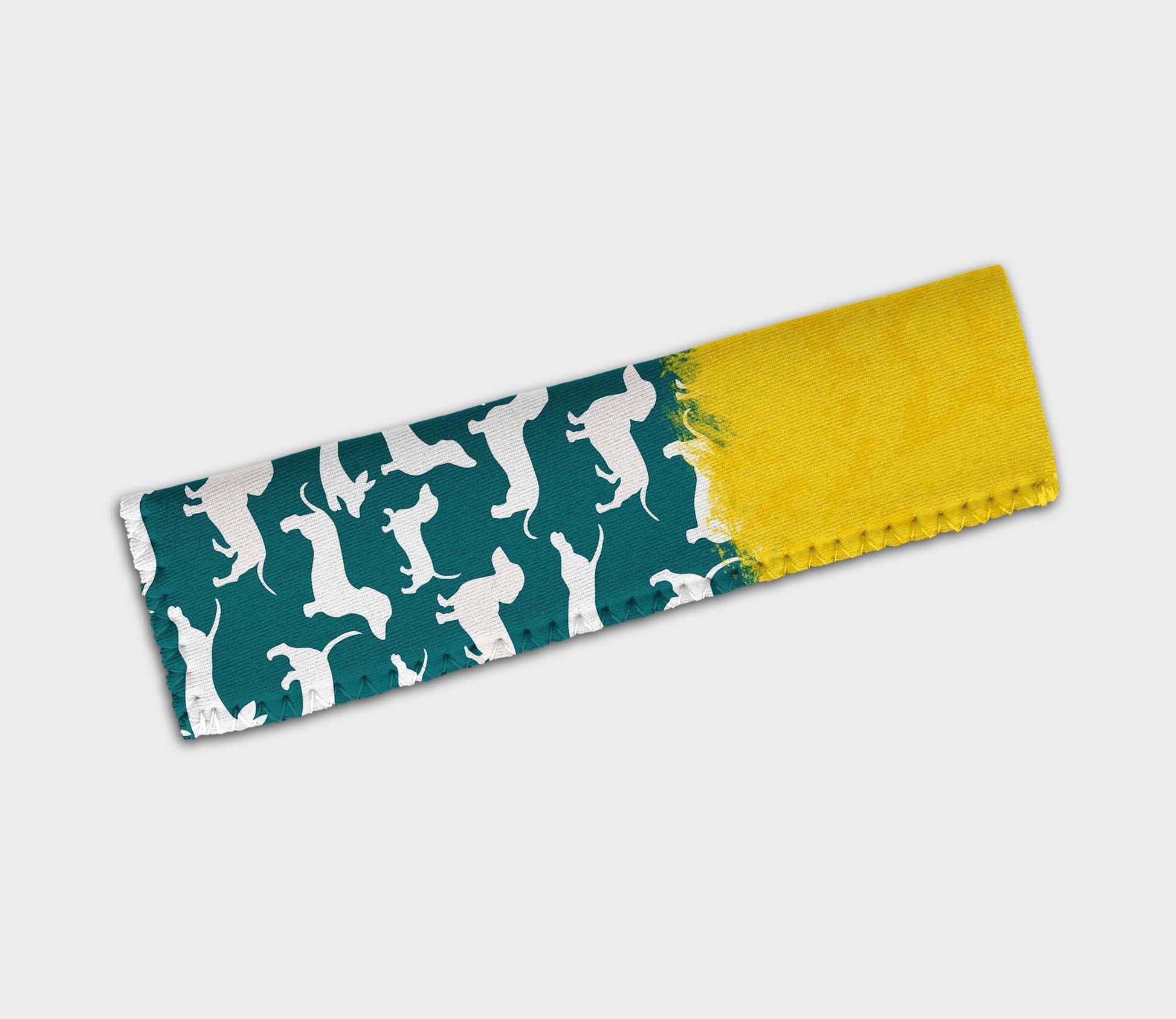 Dachshund Solid Yellow Teal Ice Pop Digital Sublimation Design Sweet Sublimation Designs