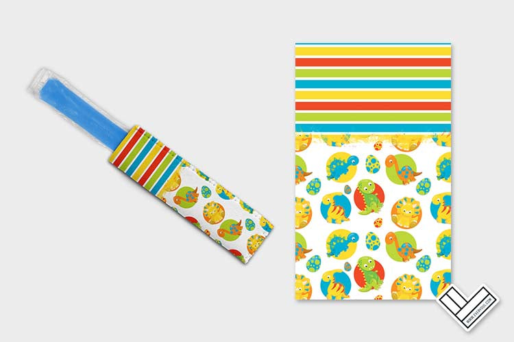 Dino Fun 0508 Ice Pop Digital Sublimation Design Sweet Sublimation Designs