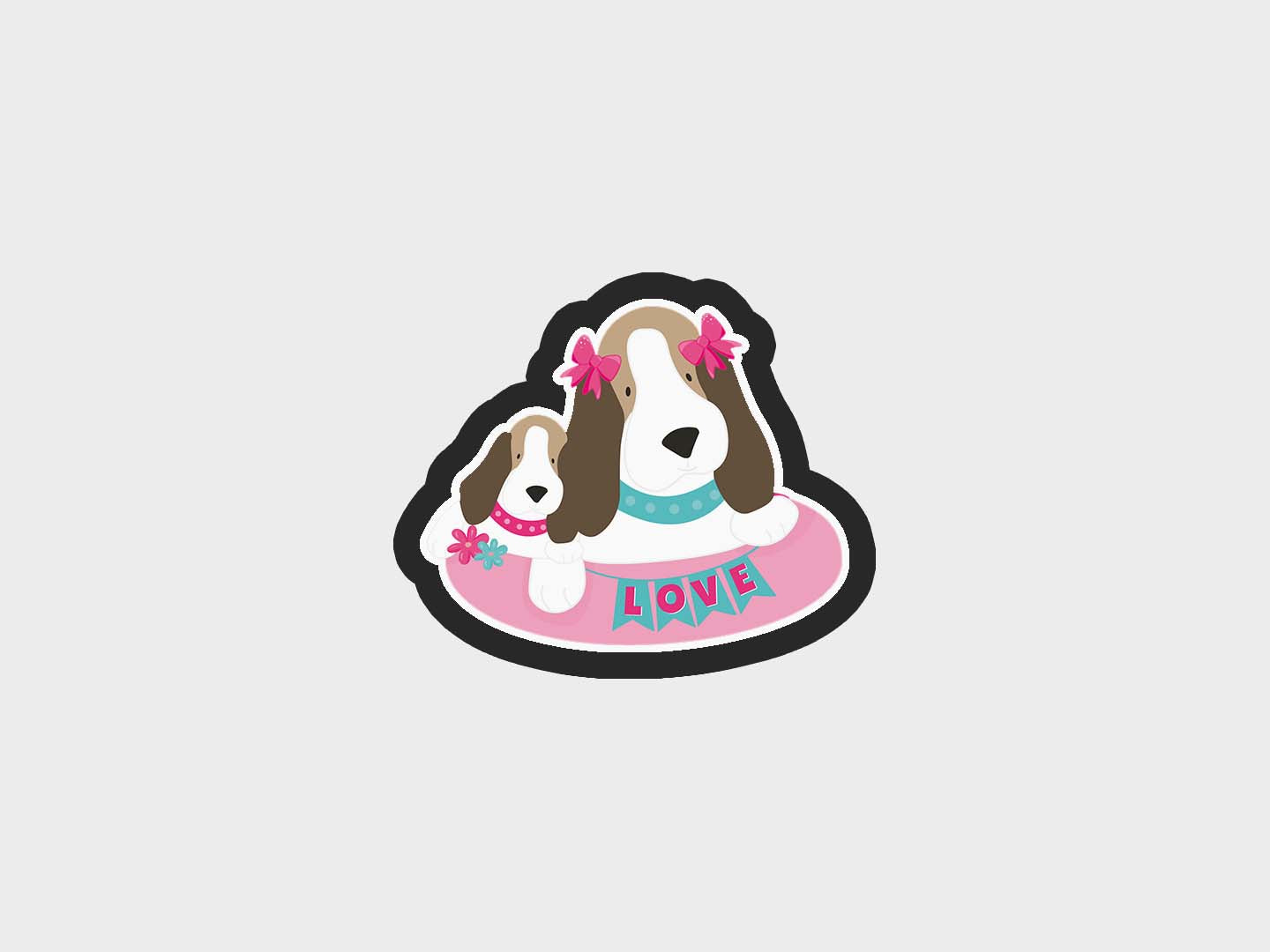 Dog Mother's Love Cookie Cutter STL Files Cookie Cutter Files