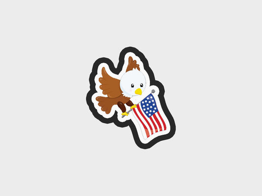 Eagle Flag Memorial Day Cookie Cutter STL Files Cookie Cutter Files