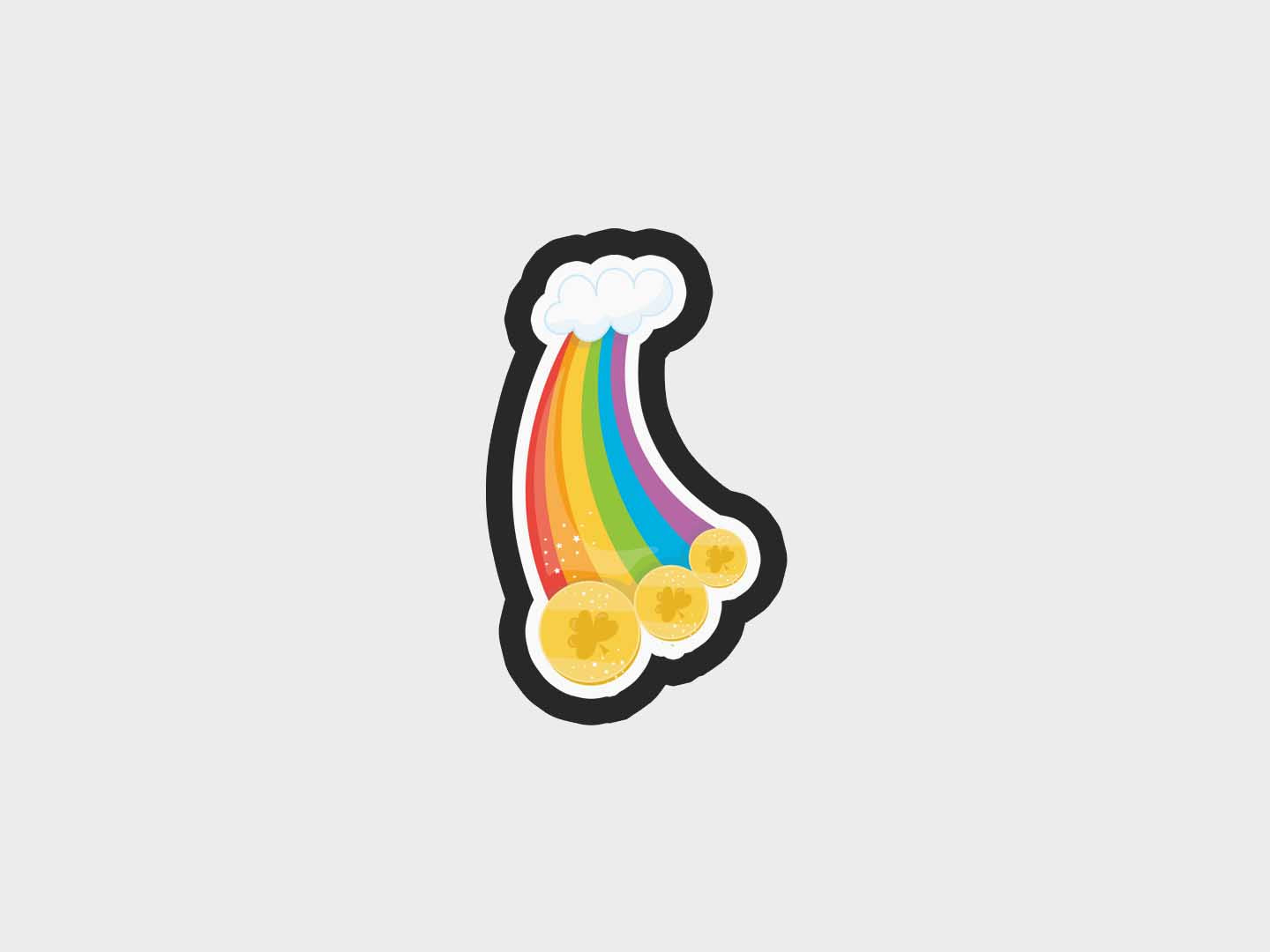 End Of Rainbow Coins Lucky Charms Cookie Cutter STL Files Cookie Cutter Files