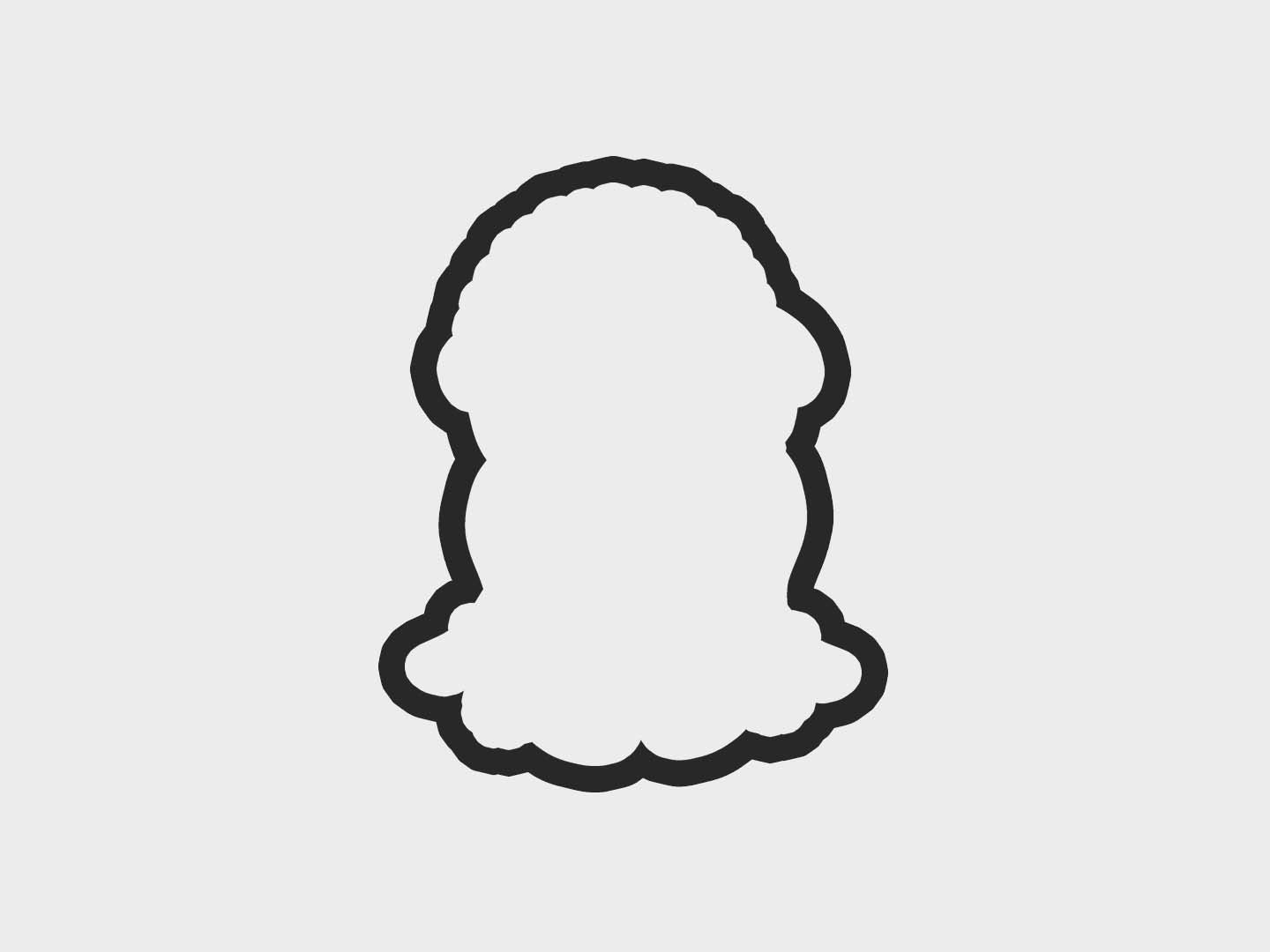 Girl Sitting Eskimo Kids Cookie Cutter STL Files Cookie Cutter Files