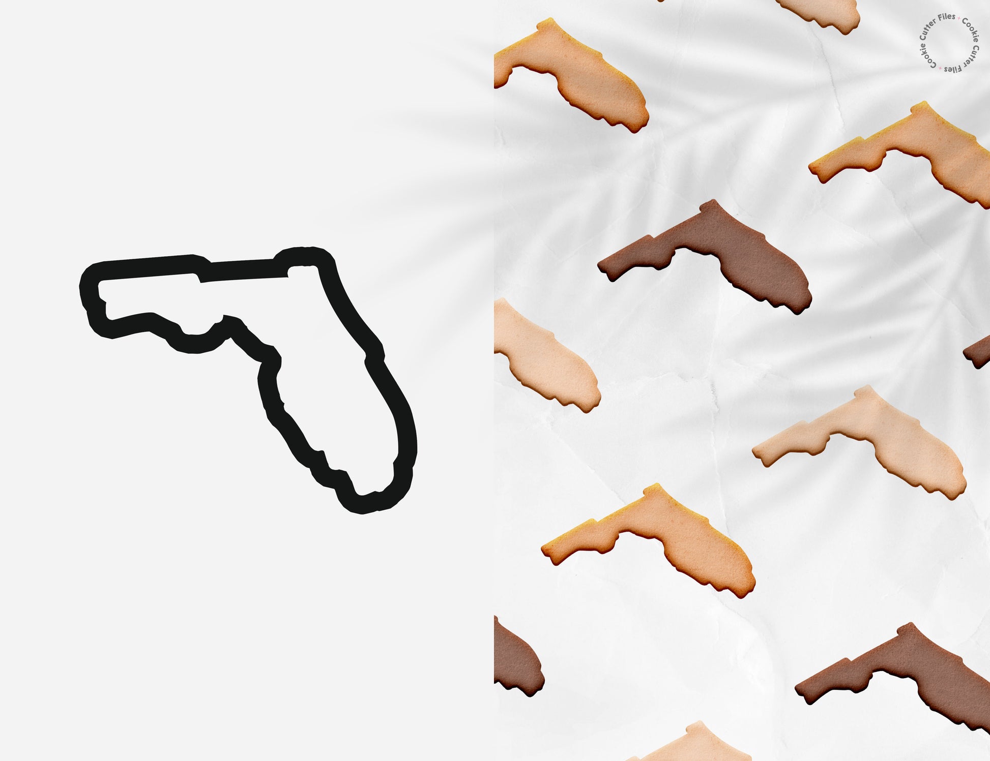 Florida State Basic Cookie Cutter STL Files Cookie Cutter Files