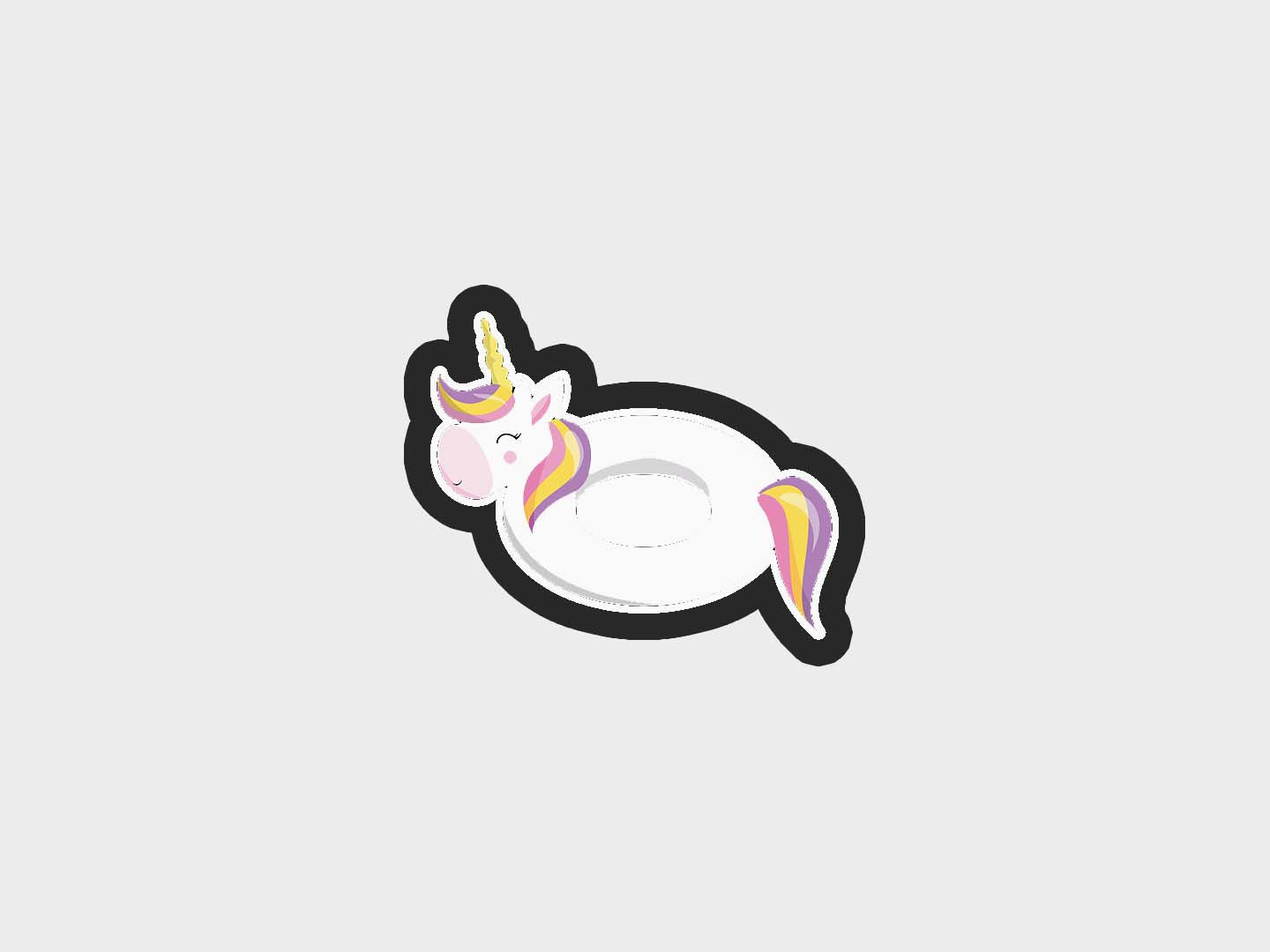 Float Unicorn Pool Party Cookie Cutter STL Files Cookie Cutter Files