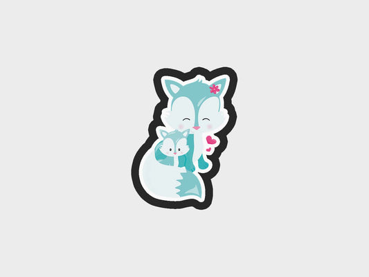 Fox Mother's Love Cookie Cutter STL Files Cookie Cutter Files