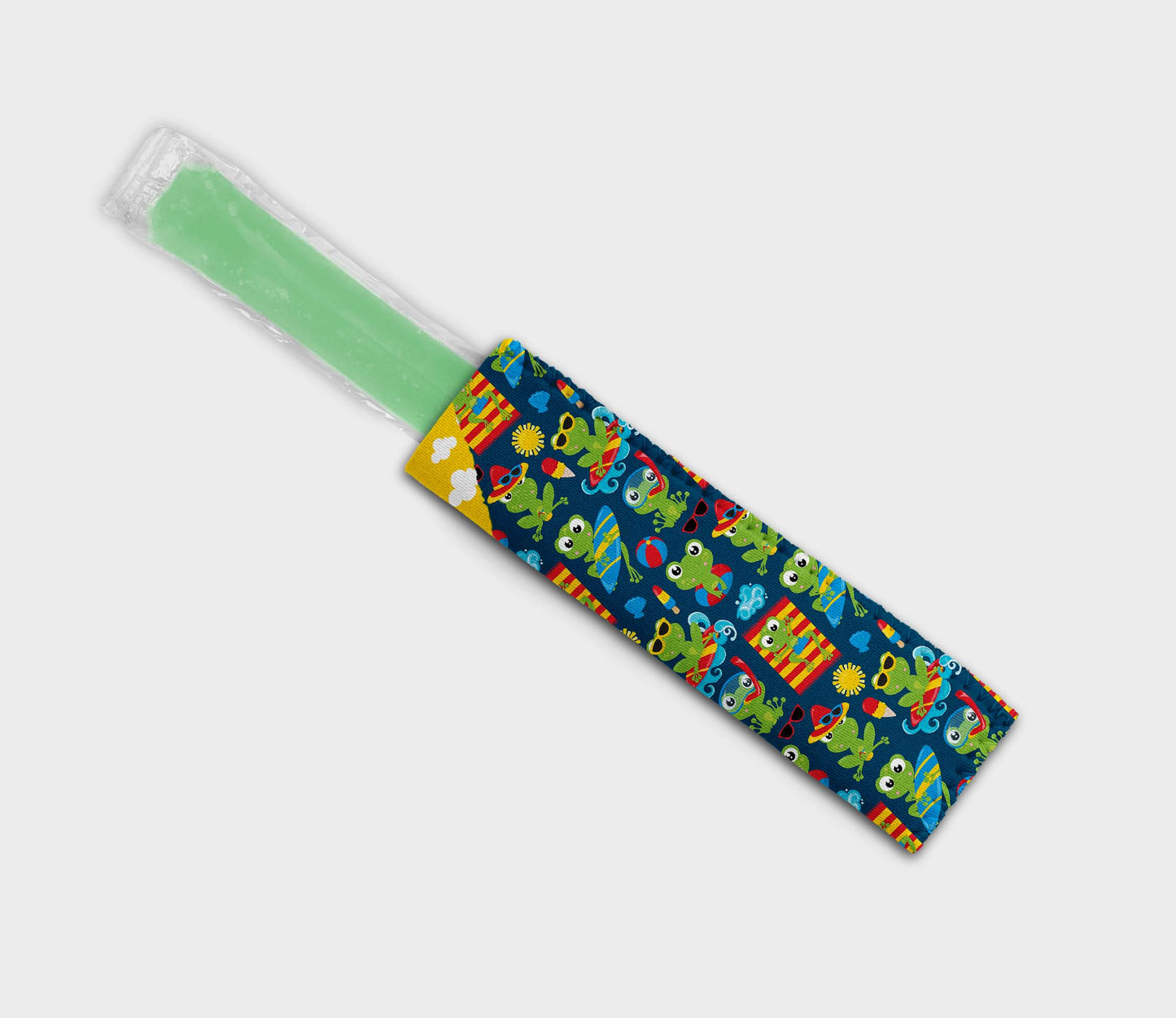 Frog On Beach 0201 Ice Pop Digital Sublimation Design Sweet Sublimation Designs