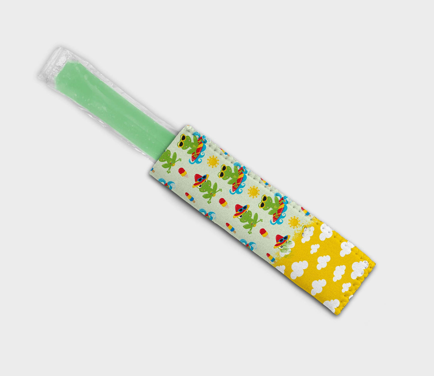 Frog On Beach 0601 Ice Pop Digital Sublimation Design Sweet Sublimation Designs