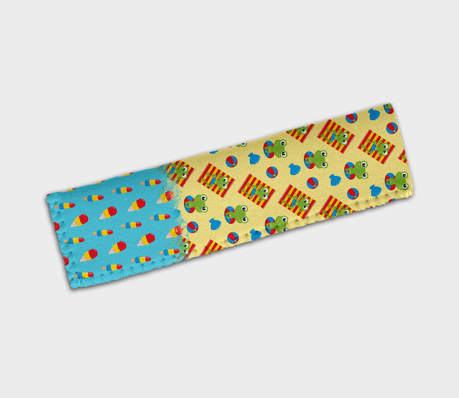 Frog On Beach 0810 Ice Pop Digital Sublimation Design Sweet Sublimation Designs