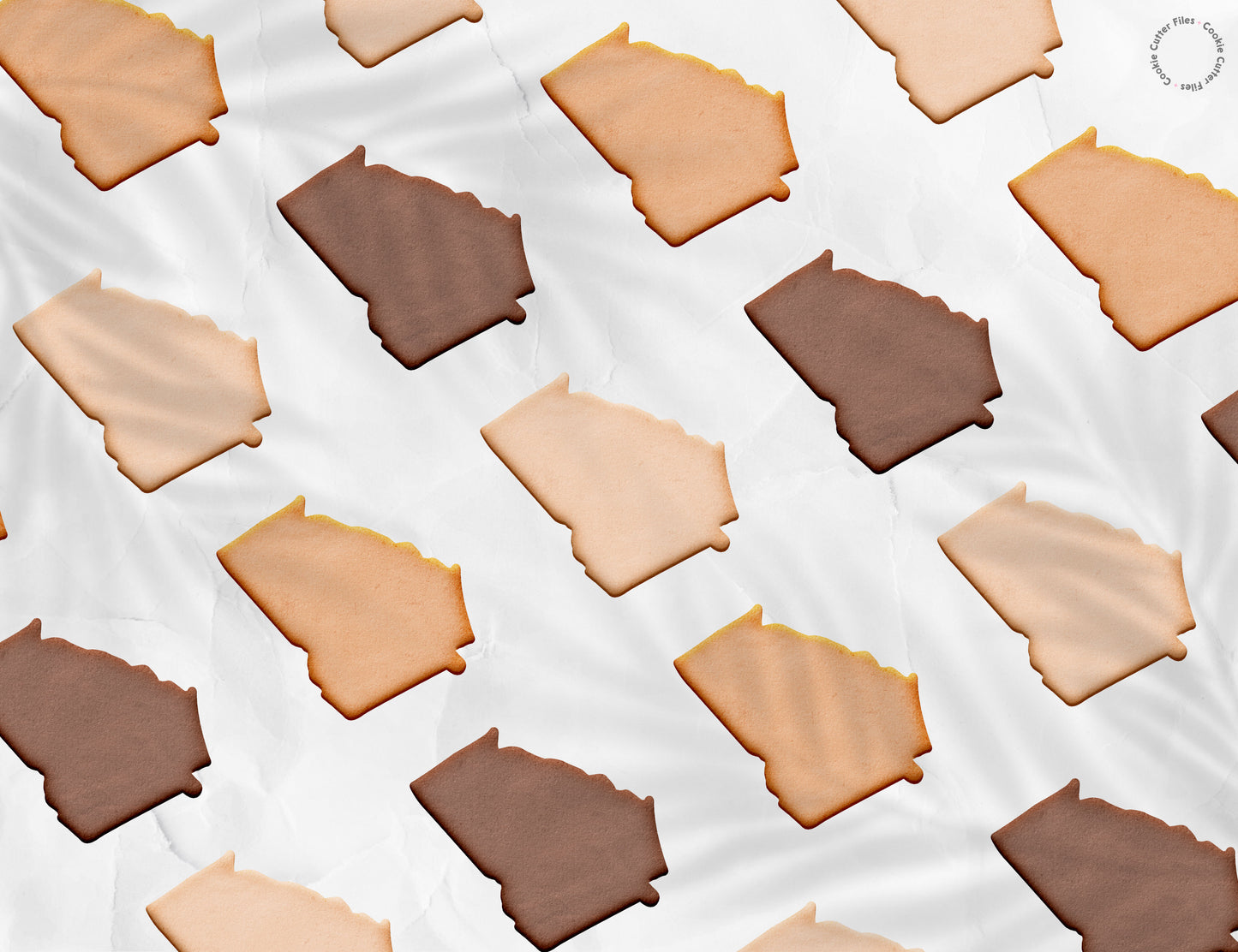 Georgia State Basic Cookie Cutter STL Files Cookie Cutter Files