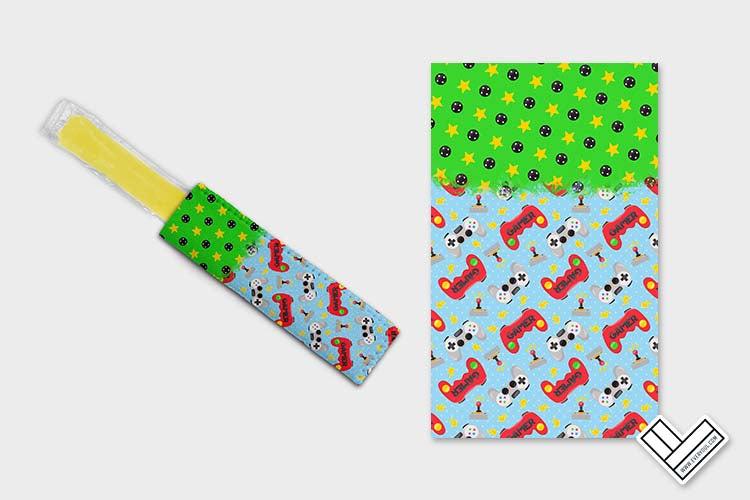 Gamer Kids 1102 Ice Pop Digital Sublimation Design Sweet Sublimation Designs
