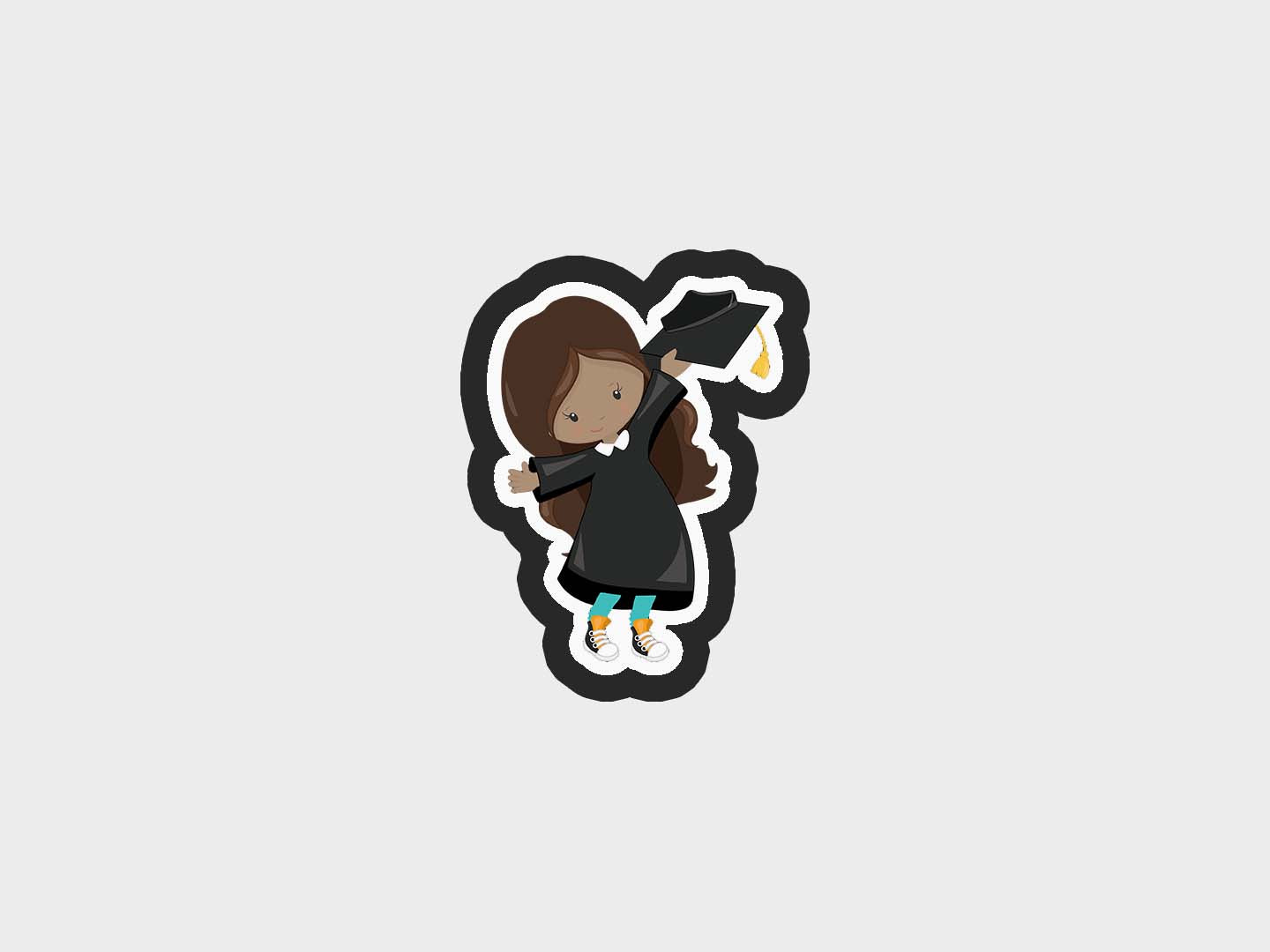 Girl Cap Grad Kids Cookie Cutter STL Files Cookie Cutter Files