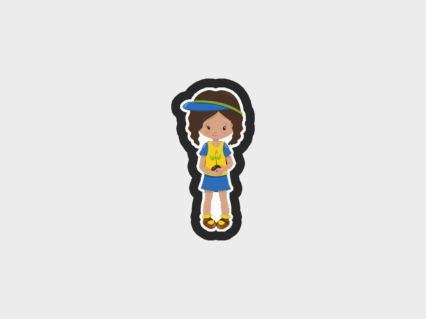 Girl Standing Earth Day Hero Cookie Cutter STL Files Cookie Cutter Files