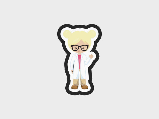 Girl Two Scientist Kids Cookie Cutter STL Files Cookie Cutter Files