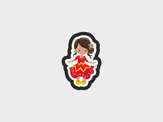 Girl Cinco De Mayo Fiesta Cookie Cutter STL Files Cookie Cutter Files