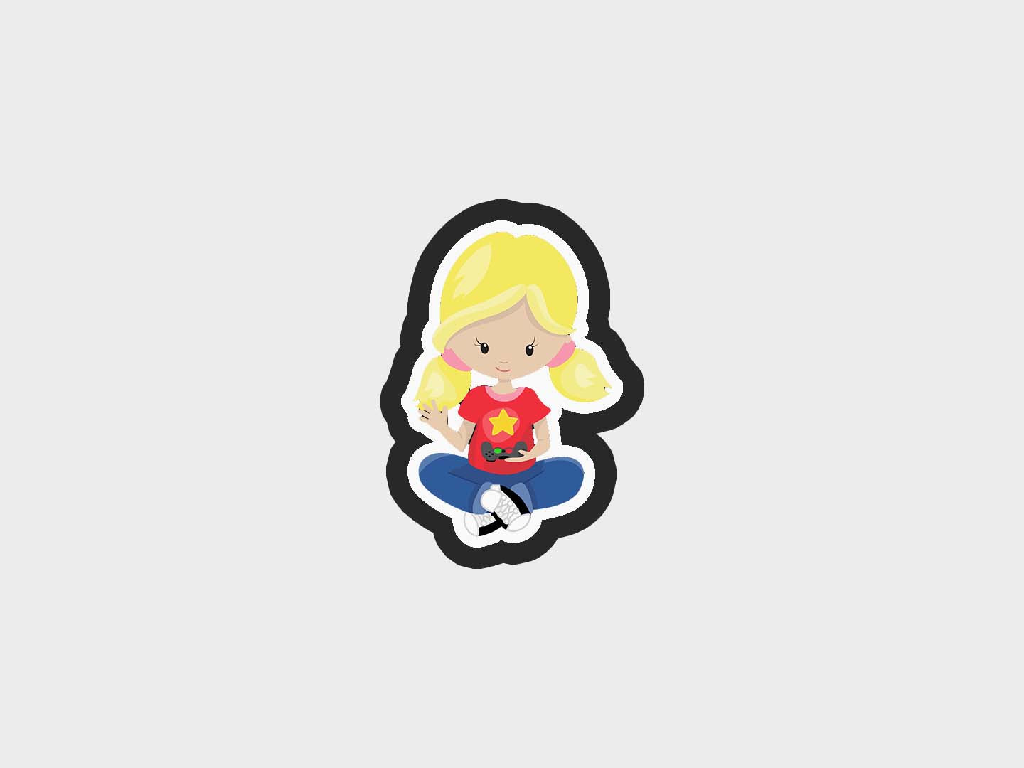 Girl Gamer Kids Cookie Cutter STL Files Cookie Cutter Files