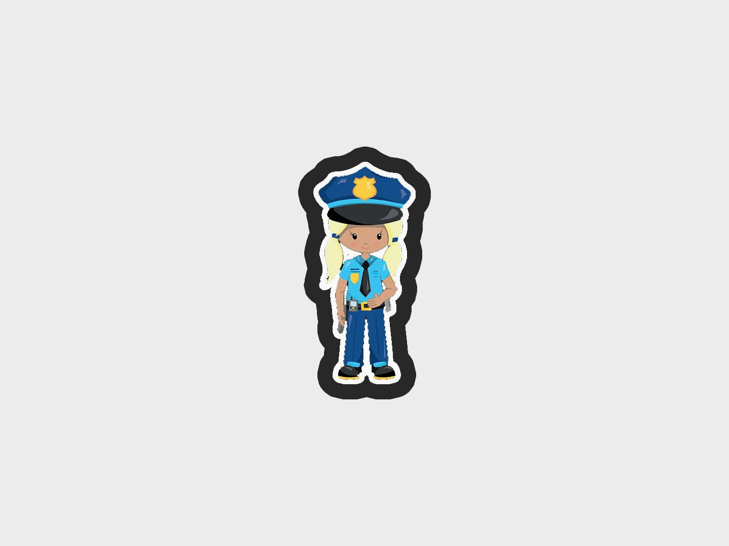 Girl Police Kids Cookie Cutter STL Files Cookie Cutter Files