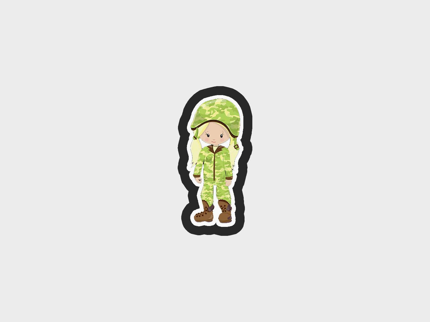 Girl Soldiers Cookie Cutter STL Files Cookie Cutter Files