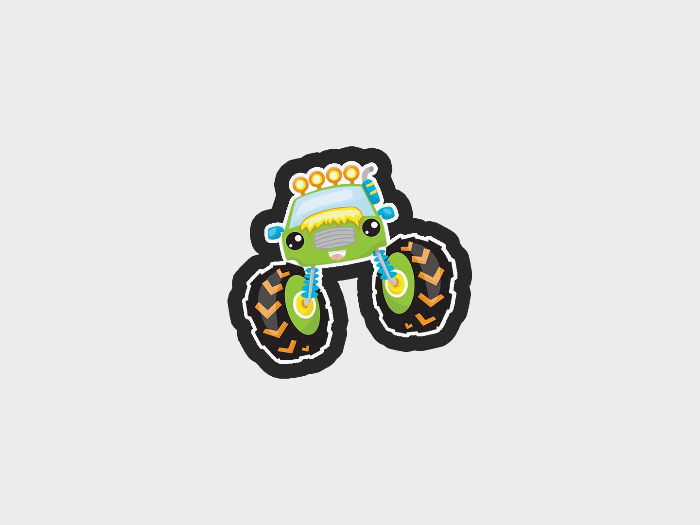 Green Truck Monster Trucks Cookie Cutter STL Files Cookie Cutter Files