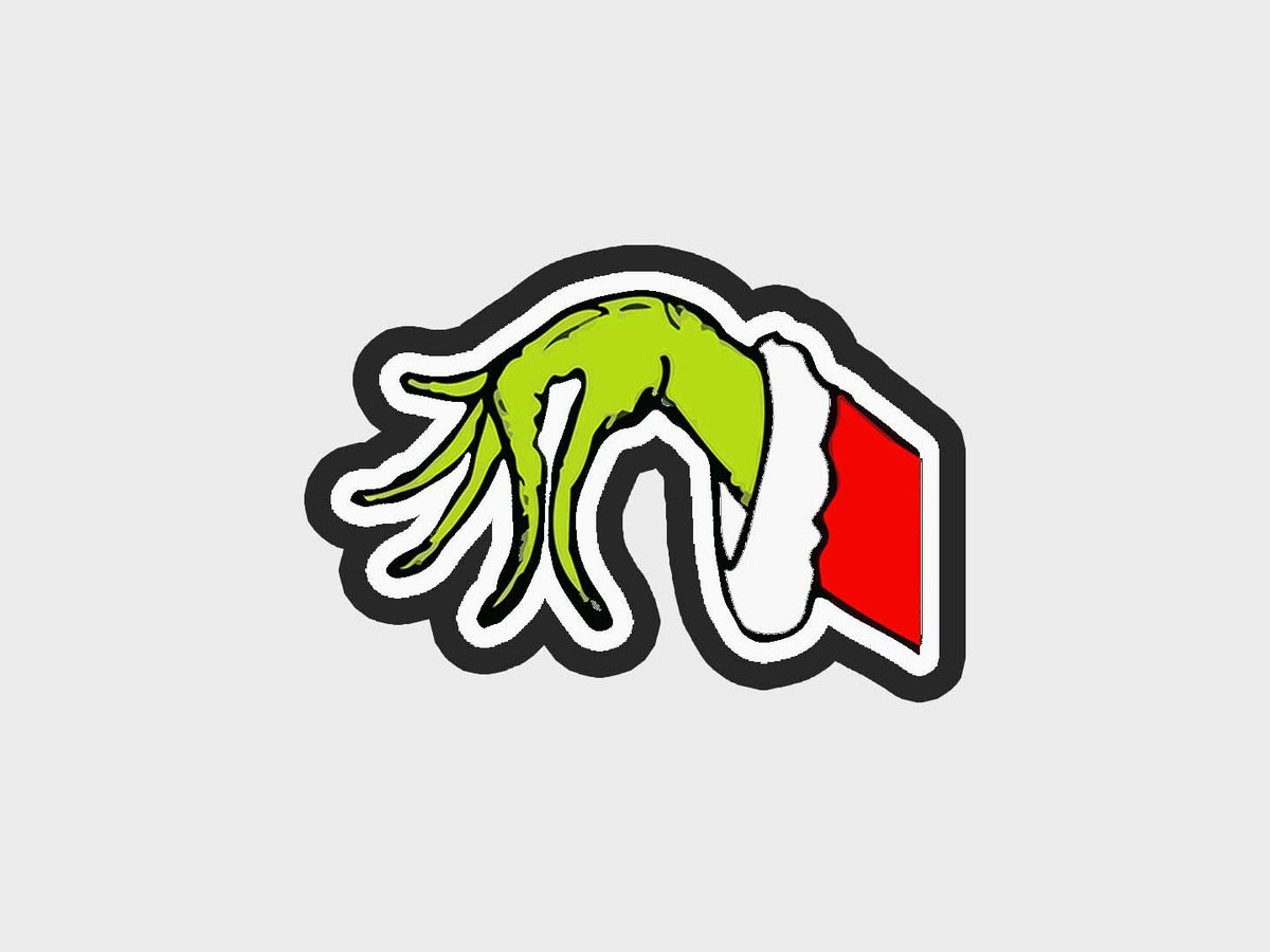 Fingers Holding Inspired Grinchymas Cookie Cutter STL Files Cookie Cutter Files