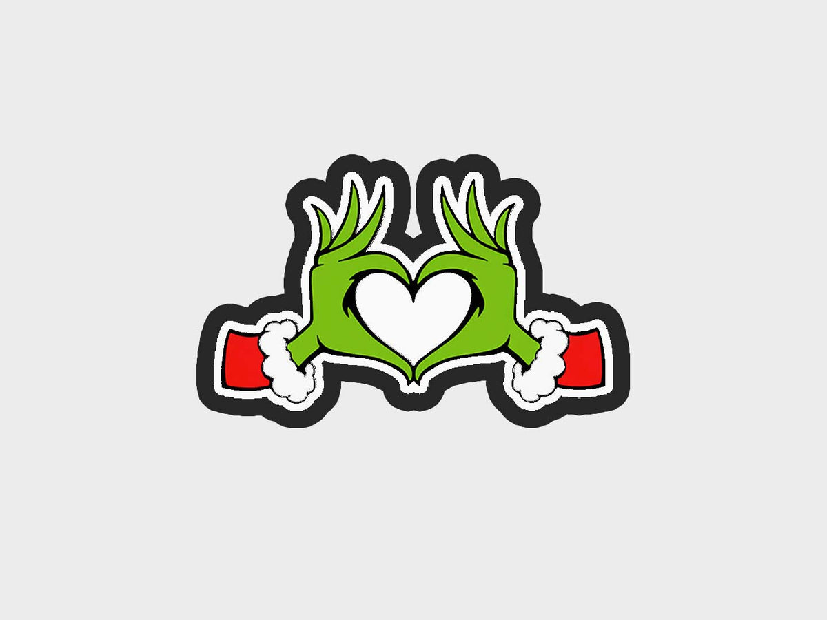 Heart Hands Inspired Grinchymas Cookie Cutter STL Files Cookie Cutter Files