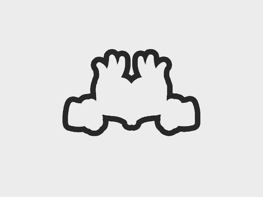 Heart Hands Inspired Grinchymas Cookie Cutter STL Files Cookie Cutter Files