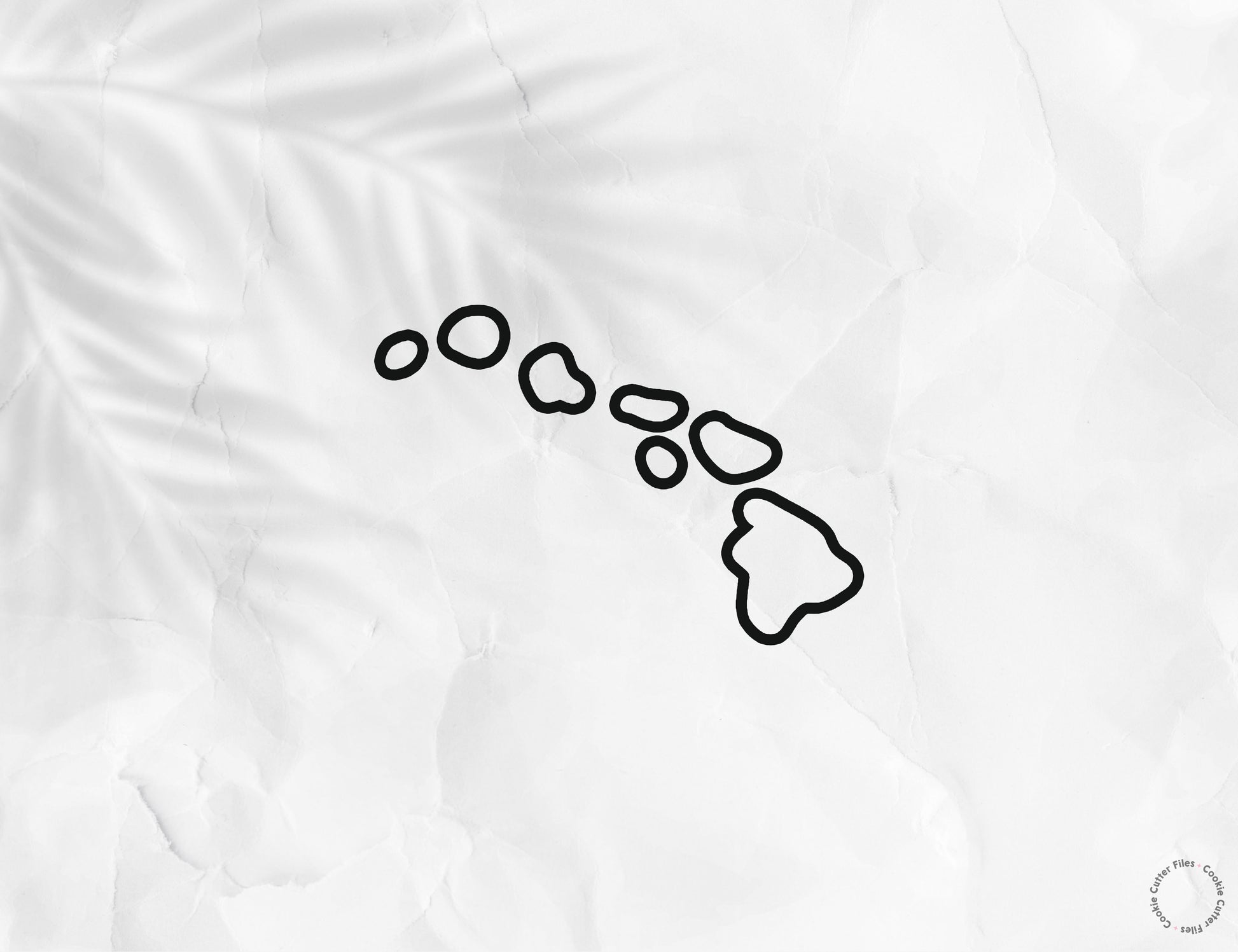 Hawaii State Set Basic Cookie Cutter STL Files Cookie Cutter Files