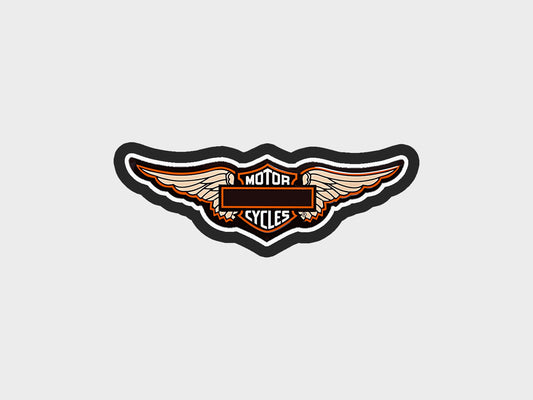 Wings Inspired Orange + Black Motorcycle Cookie Cutter STL Files Cookie Cutter Files
