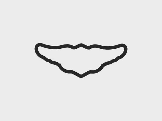 Wings Inspired Orange + Black Motorcycle Cookie Cutter STL Files Cookie Cutter Files