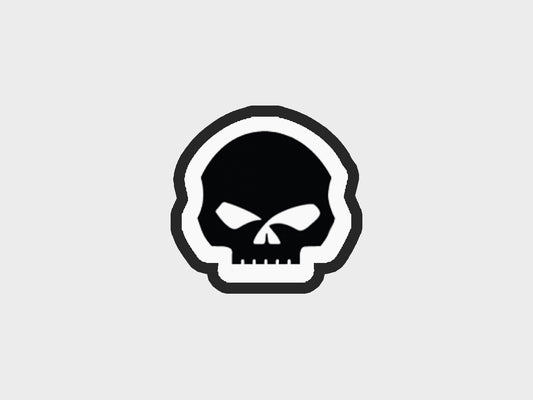 Skull Inspired Orange + Black Motorcycle Cookie Cutter STL Files Cookie Cutter Files