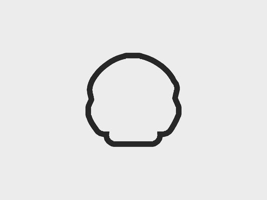 Skull Inspired Orange + Black Motorcycle Cookie Cutter STL Files Cookie Cutter Files