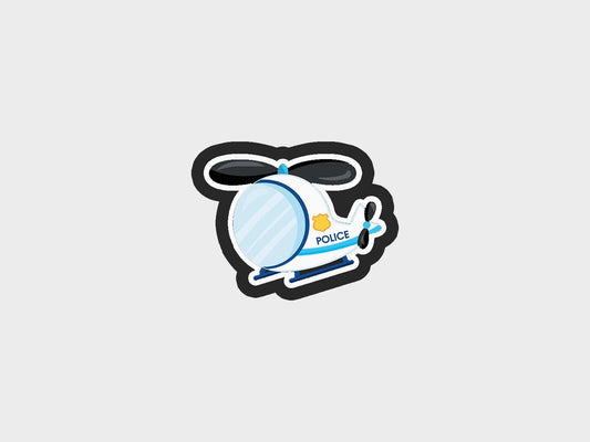 Helicopter Police Kids Cookie Cutter STL Files Cookie Cutter Files