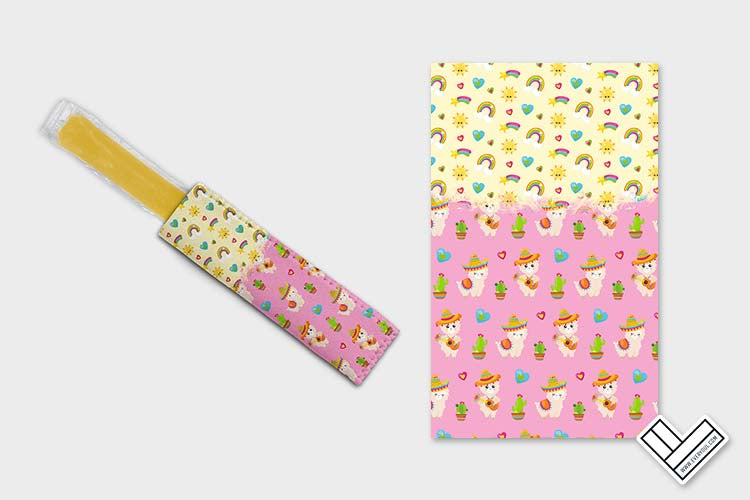 Hello Llama 1004 Ice Pop Digital Sublimation Design Sweet Sublimation Designs