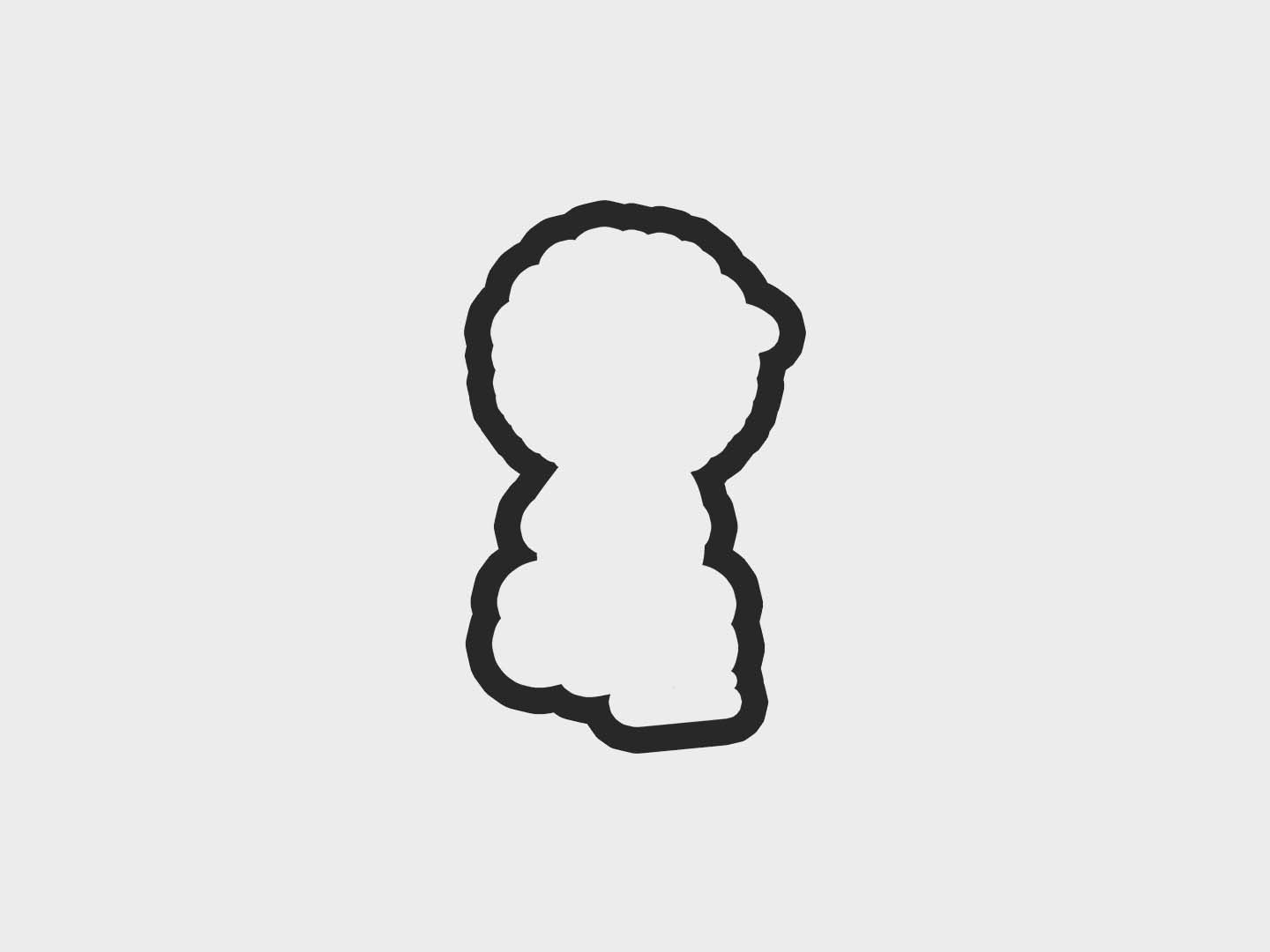 Holding Yarn Knitting Girl Cookie Cutter STL Files Cookie Cutter Files