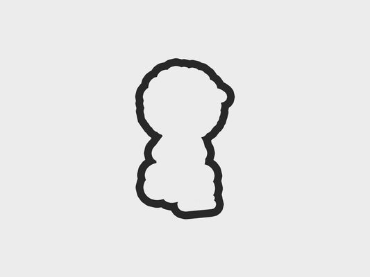 Holding Yarn Knitting Girl Cookie Cutter STL Files Cookie Cutter Files