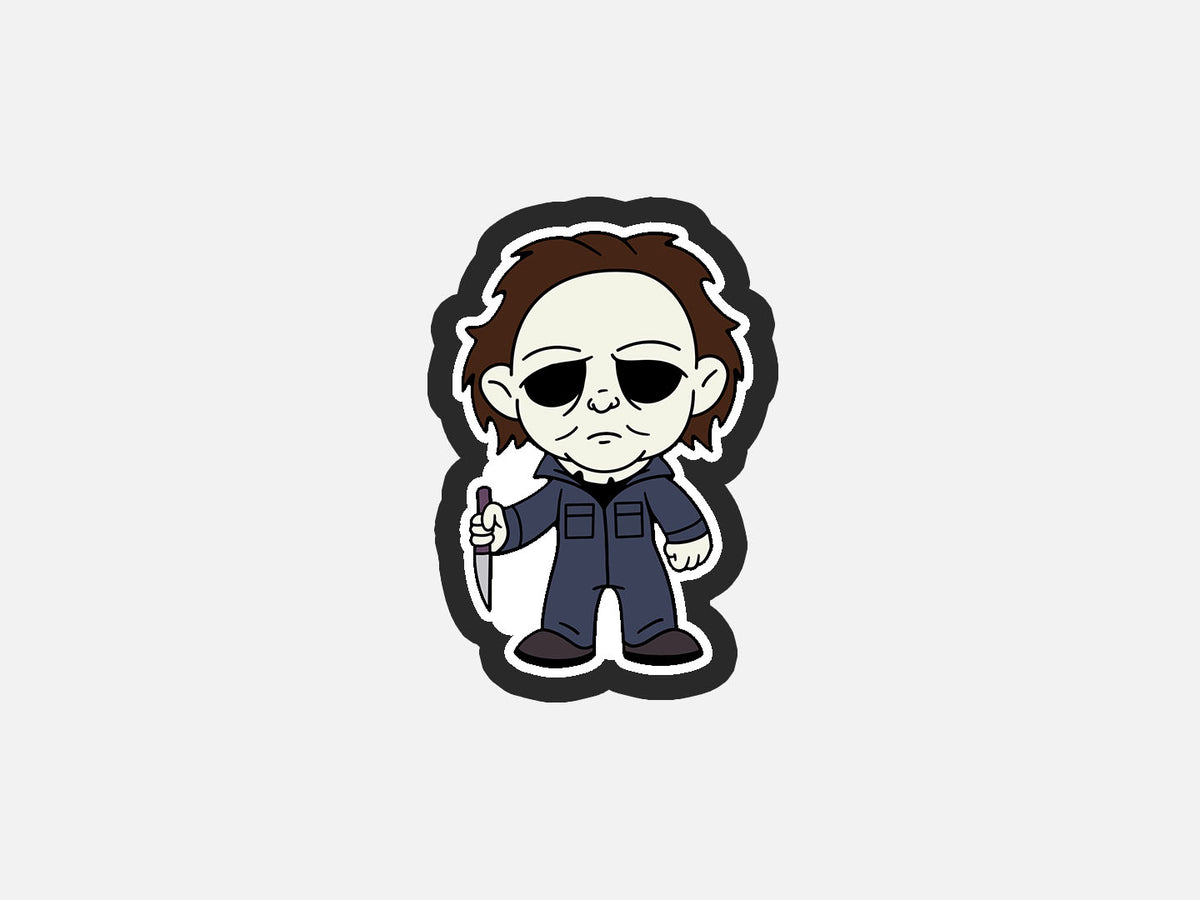 White Mask Horror Chibi Inspired Cookie Cutter STL Files Cookie Cutter Files