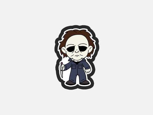 White Mask Horror Chibi Inspired Cookie Cutter STL Files Cookie Cutter Files