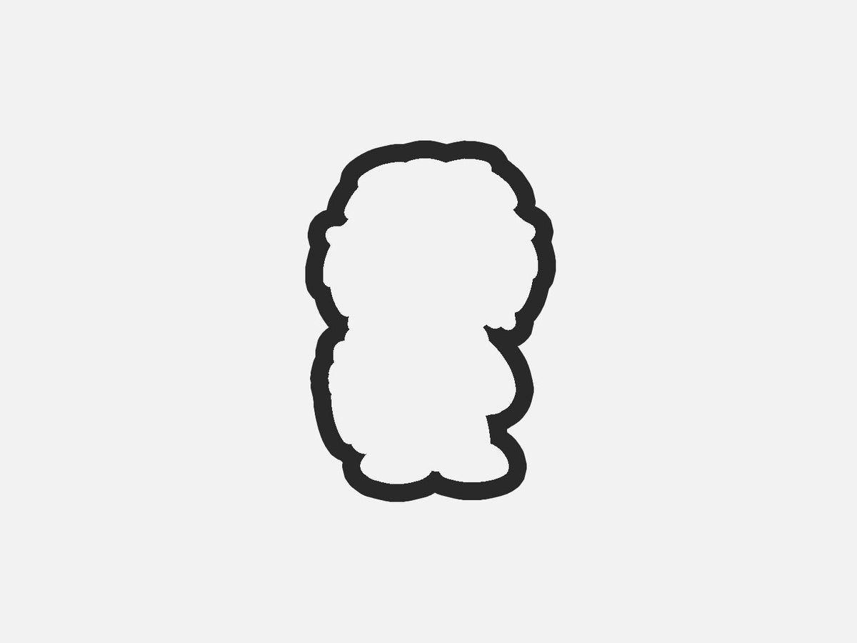 White Mask Horror Chibi Inspired Cookie Cutter STL Files Cookie Cutter Files