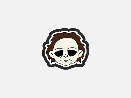 White Mask Horror Chibi Faces Inspired Cookie Cutter STL Files Cookie Cutter Files