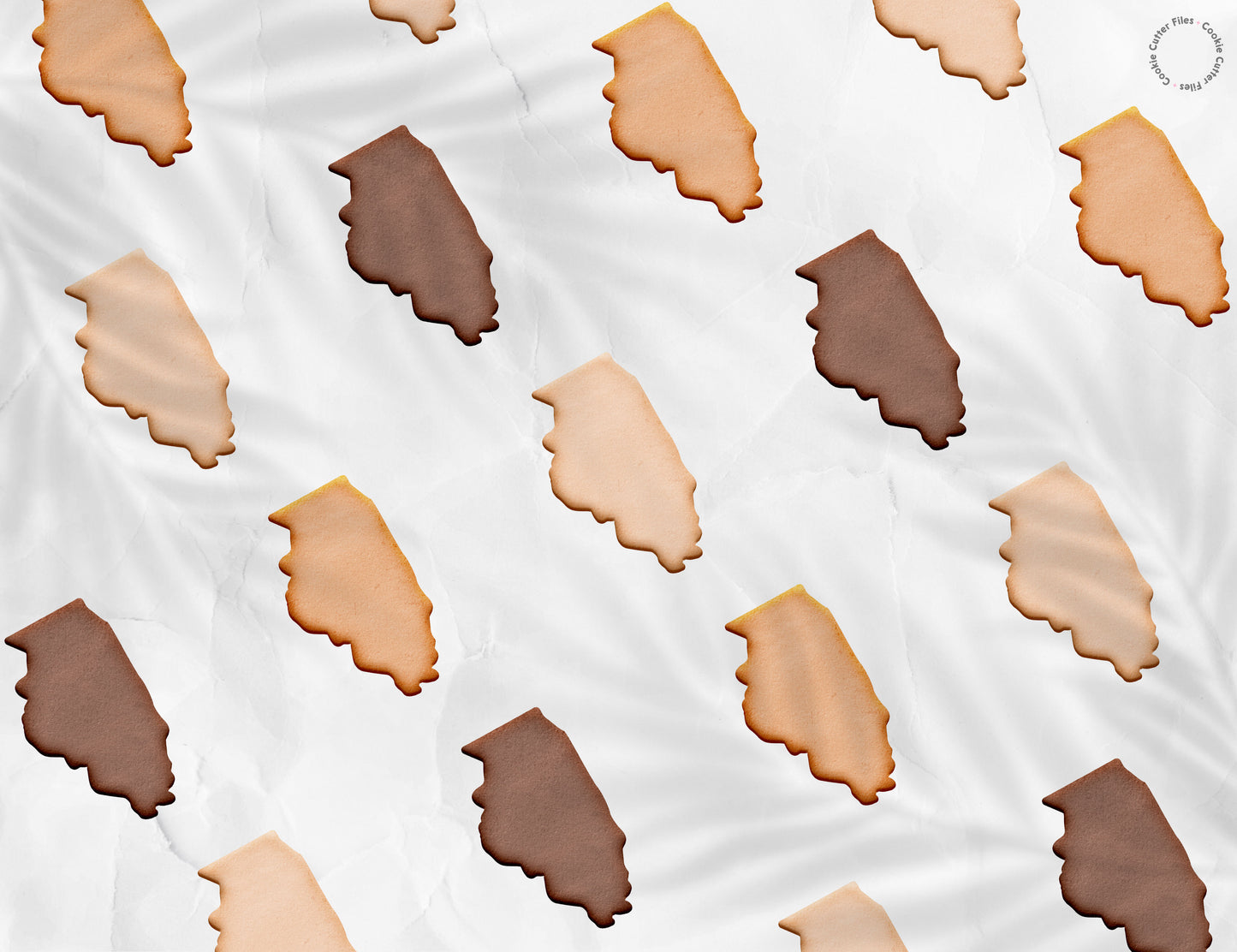 Illinois State Basic Cookie Cutter STL Files Cookie Cutter Files
