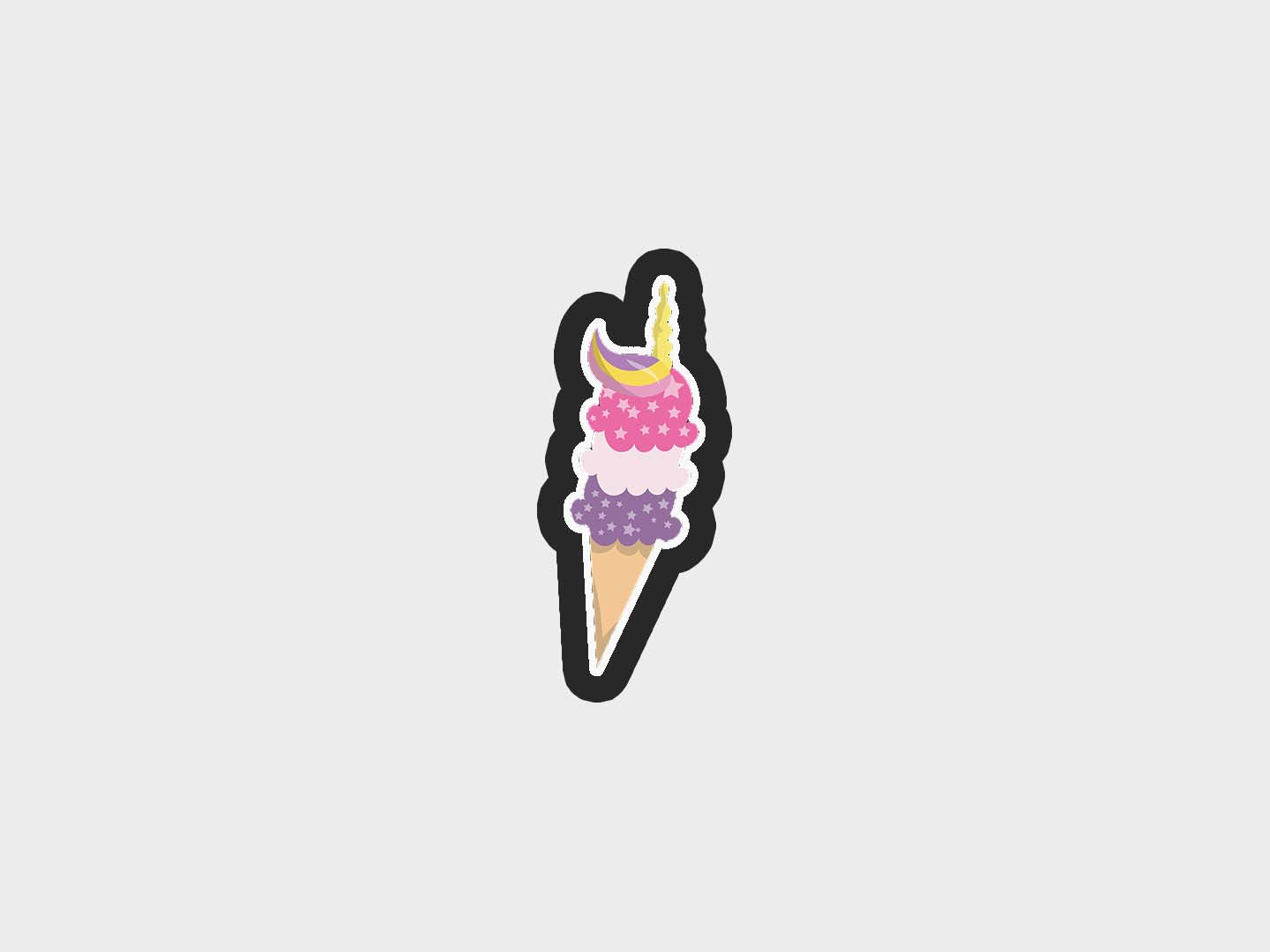 Ice Cream Cone Unicorn Pool Party Cookie Cutter STL Files Cookie Cutter Files